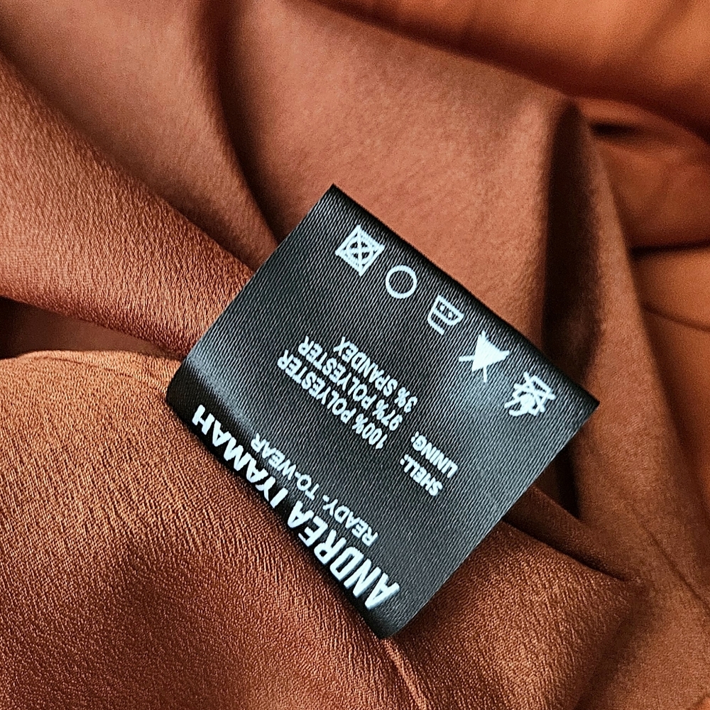 Andrea Iyamah Reni Dress – Rust Orange (XL / Size 12, NWOT) - Picture 5 of 8